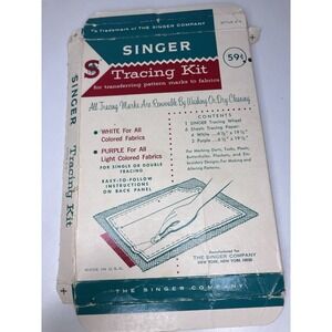 VTG Singer Tracing Kit Style C-5  The Singer Co. Made In USA Used Papers Only